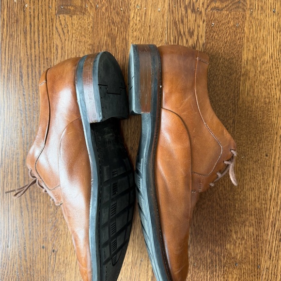 Cole Haan Tan/Brown Leather Derby Lace-Up Shoes